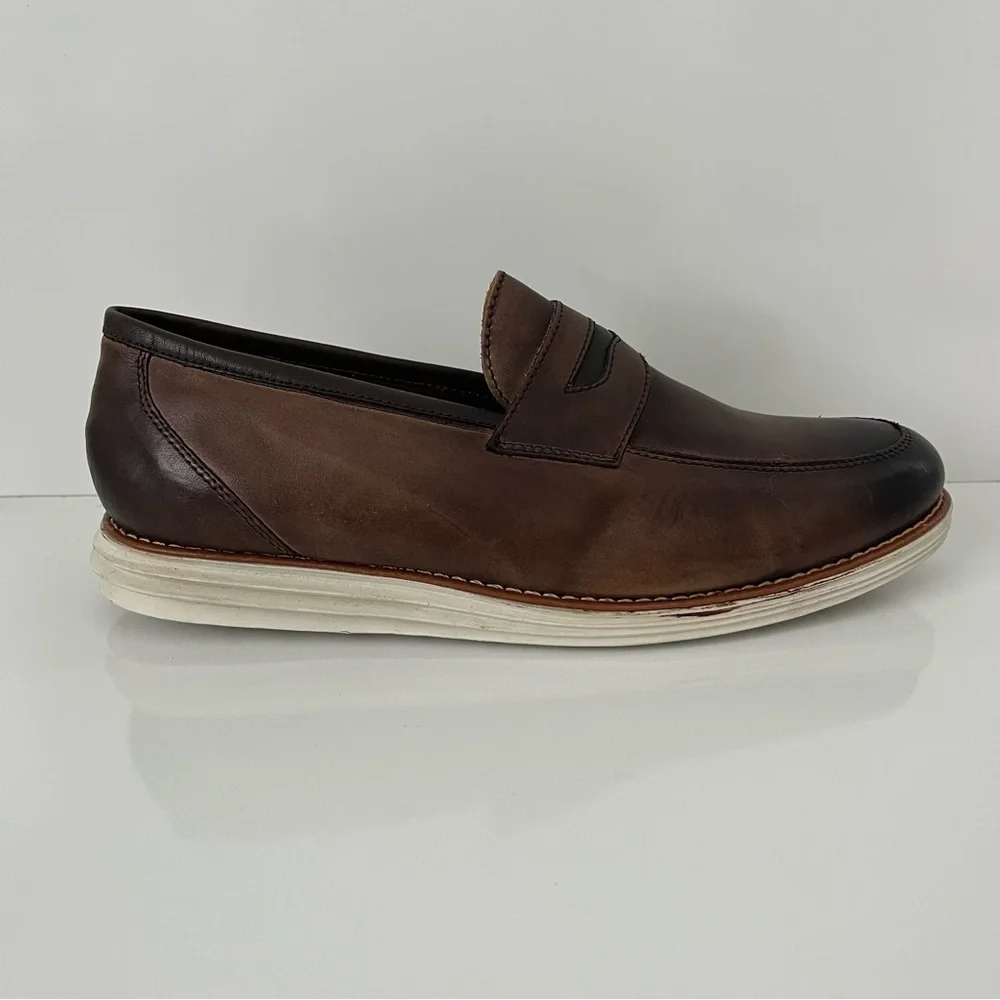 SANDRO MOSCOLONI Natal Penny Loafer In Tan
